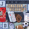 Celebration Birth Art - Patchwork 16x20: Boy Sports