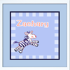 Nursery Squares: Zebra