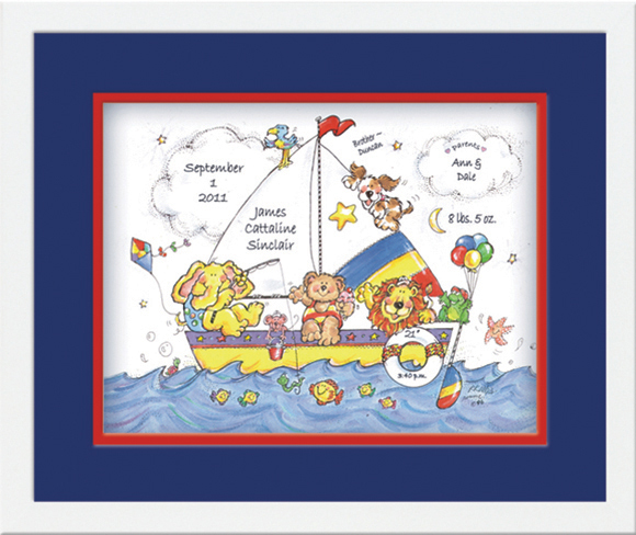 Walldoodles - Matted & Framed: Airplanes