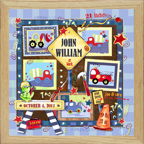 Walldoodles - Matted & Framed: Airplanes