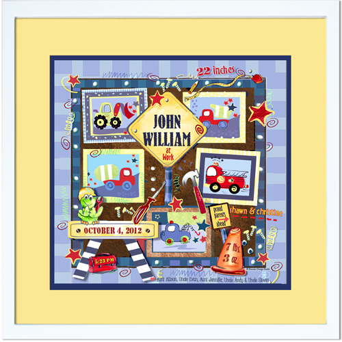 Walldoodles - Matted & Framed: Airplanes