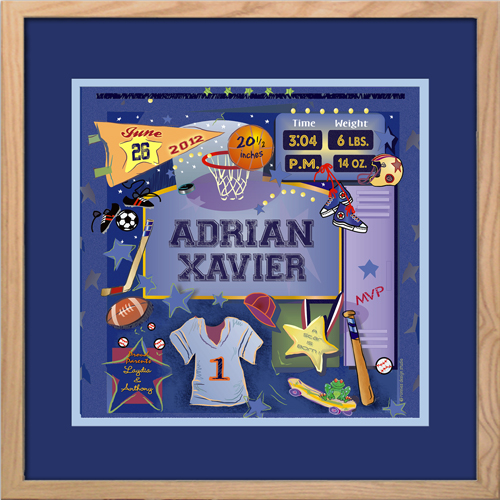 Walldoodles - Matted & Framed: Airplanes