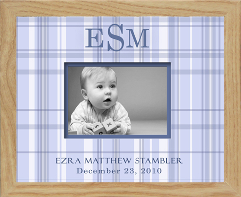 Monogrammed Photo Frame - Big Multi Dot 