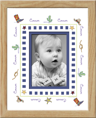 Monogrammed Photo Frame - Big Multi Dot 