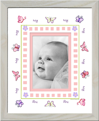 Monogrammed Photo Frame - Big Multi Dot 