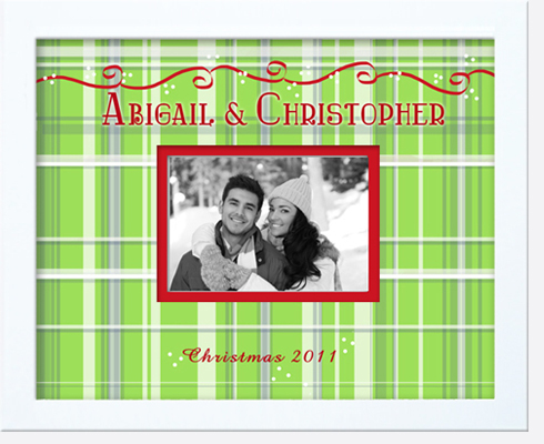 Monogrammed Photo Frame - Big Multi Dot 