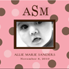 Photo Frames: Girl - Pink & Brown Dots